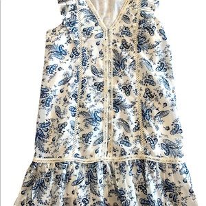 Lucky Brand XS Floral Ruffle Dress